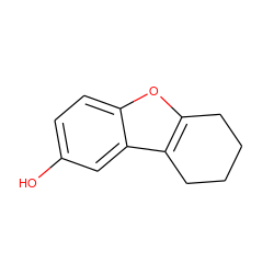 Oc1ccc2oc3c(c2c1)CCCC3 ZINC000003628328