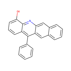 Oc1cccc2c(-c3ccccc3)c3cc4ccccc4cc3nc12 ZINC001772641075