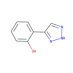 Oc1ccccc1-c1cn[nH]n1 ZINC000034027363