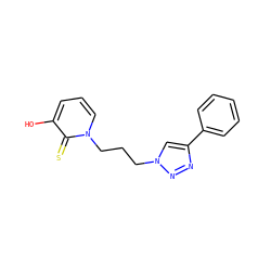 Oc1cccn(CCCn2cc(-c3ccccc3)nn2)c1=S ZINC000103256538