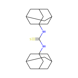 S=C(NC12CC3CC(CC(C3)C1)C2)NC12CC3CC(CC(C3)C1)C2 ZINC000004955274