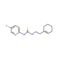 S=C(NCCC1=CCCCC1)Nc1ccc(Br)cn1 ZINC000000008582