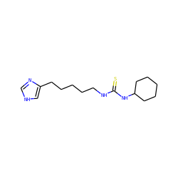 S=C(NCCCCCc1c[nH]cn1)NC1CCCCC1 ZINC000013741809