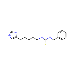 S=C(NCCCCCc1c[nH]cn1)NCc1ccccc1 ZINC000013741811