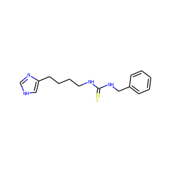 S=C(NCCCCc1c[nH]cn1)NCc1ccccc1 ZINC000013741804