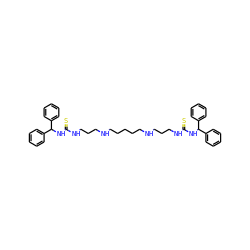 S=C(NCCCNCCCCCNCCCNC(=S)NC(c1ccccc1)c1ccccc1)NC(c1ccccc1)c1ccccc1 ZINC000199985168