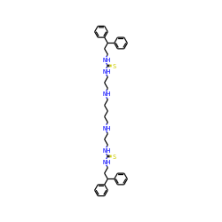 S=C(NCCCNCCCCCNCCCNC(=S)NCCC(c1ccccc1)c1ccccc1)NCCC(c1ccccc1)c1ccccc1 ZINC000299853001