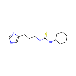 S=C(NCCCc1c[nH]cn1)NC1CCCCC1 ZINC000013741795