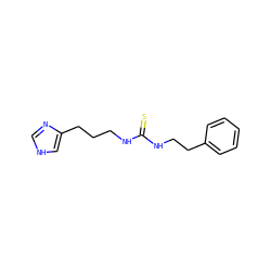 S=C(NCCCc1c[nH]cn1)NCCc1ccccc1 ZINC000013741798