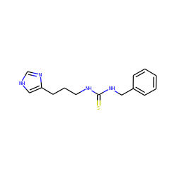 S=C(NCCCc1c[nH]cn1)NCc1ccccc1 ZINC000013741797