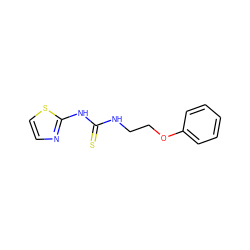 S=C(NCCOc1ccccc1)Nc1nccs1 ZINC000027562833