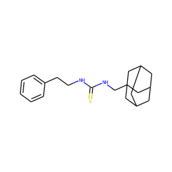 S=C(NCCc1ccccc1)NCC12CC3CC(CC(C3)C1)C2 ZINC000013762581