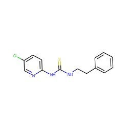 S=C(NCCc1ccccc1)Nc1ccc(Cl)cn1 ZINC000002777729