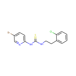 S=C(NCCc1ccccc1Cl)Nc1ccc(Br)cn1 ZINC000000584095