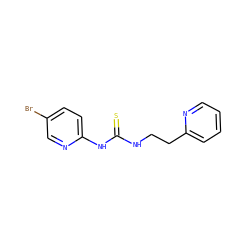 S=C(NCCc1ccccn1)Nc1ccc(Br)cn1 ZINC000000005722