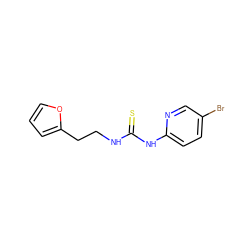 S=C(NCCc1ccco1)Nc1ccc(Br)cn1 ZINC000027076313