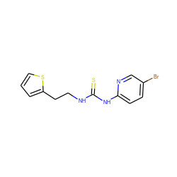 S=C(NCCc1cccs1)Nc1ccc(Br)cn1 ZINC000000008586