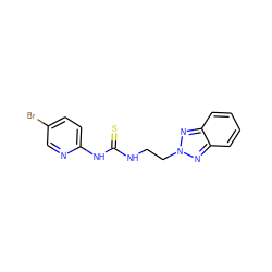 S=C(NCCn1nc2ccccc2n1)Nc1ccc(Br)cn1 ZINC000012354033