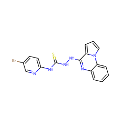 S=C(NNc1nc2ccccc2n2cccc12)Nc1ccc(Br)cn1 ZINC000001864289