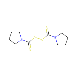S=C(SSC(=S)N1CCCC1)N1CCCC1 ZINC000032136784