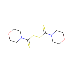S=C(SSC(=S)N1CCOCC1)N1CCOCC1 ZINC000001594973