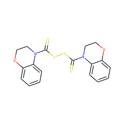 S=C(SSC(=S)N1CCOc2ccccc21)N1CCOc2ccccc21 ZINC001772609530