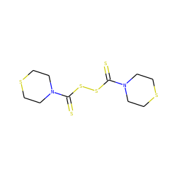S=C(SSC(=S)N1CCSCC1)N1CCSCC1 ZINC000038793690