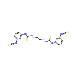 S=C=Nc1cccc(NC(=S)NCCCCNC(=S)Nc2cccc(N=C=S)c2)c1 ZINC000008022491
