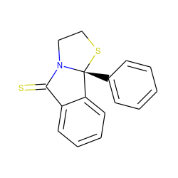 S=C1c2ccccc2[C@@]2(c3ccccc3)SCCN12 ZINC000006582035