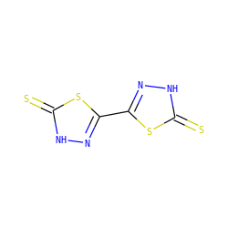 S=c1[nH]nc(-c2n[nH]c(=S)s2)s1 ZINC000013532588