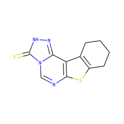 S=c1[nH]nc2c3c4c(sc3ncn12)CCCC4 ZINC000008579910