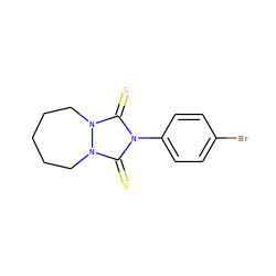 S=c1n(-c2ccc(Br)cc2)c(=S)n2n1CCCCC2 ZINC000103190527