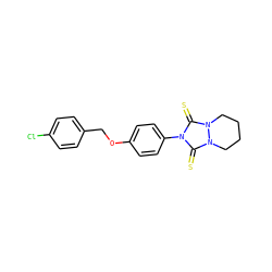 S=c1n(-c2ccc(OCc3ccc(Cl)cc3)cc2)c(=S)n2n1CCCC2 ZINC000059705378