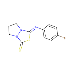 S=c1s/c(=N\c2ccc(Br)cc2)n2n1CCC2 ZINC000103199729