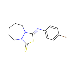 S=c1s/c(=N\c2ccc(Br)cc2)n2n1CCCCC2 ZINC000103187103