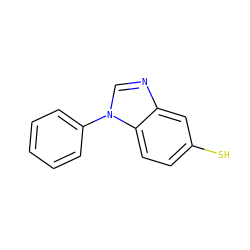 Sc1ccc2c(c1)ncn2-c1ccccc1 ZINC000013798298