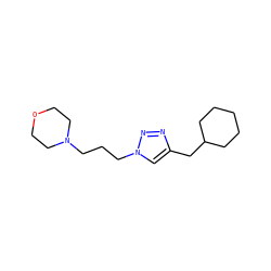 c1c(CC2CCCCC2)nnn1CCCN1CCOCC1 ZINC000066103665