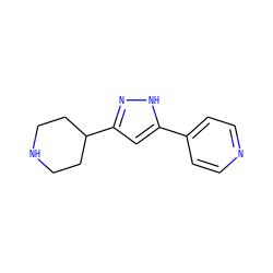 c1cc(-c2cc(C3CCNCC3)n[nH]2)ccn1 ZINC000019405490