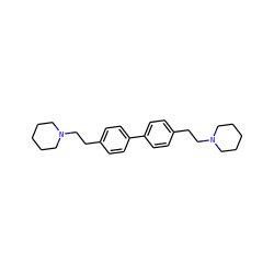 c1cc(-c2ccc(CCN3CCCCC3)cc2)ccc1CCN1CCCCC1 ZINC000040763379