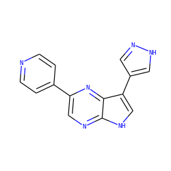 c1cc(-c2cnc3[nH]cc(-c4cn[nH]c4)c3n2)ccn1 ZINC000224548030