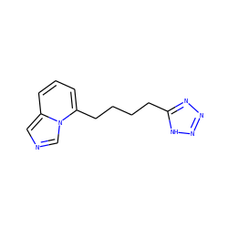 c1cc(CCCCc2nnn[nH]2)n2cncc2c1 ZINC000029412827