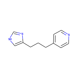 c1cc(CCCc2c[nH]cn2)ccn1 ZINC000013560689