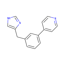 c1cc(Cc2c[nH]cn2)cc(-c2ccncc2)c1 ZINC000014979045