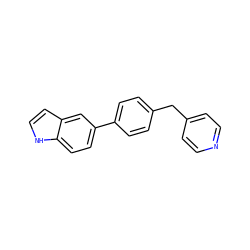 c1cc(Cc2ccc(-c3ccc4[nH]ccc4c3)cc2)ccn1 ZINC000058581744
