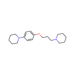 c1cc(N2CCCCC2)ccc1OCCCN1CCCCC1 ZINC000072179514
