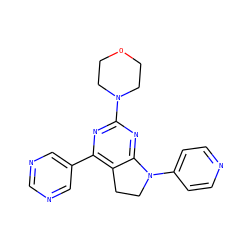 c1cc(N2CCc3c(-c4cncnc4)nc(N4CCOCC4)nc32)ccn1 ZINC000095593836