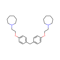 c1cc(OCCN2CCCCCC2)ccc1Cc1ccc(OCCN2CCCCCC2)cc1 ZINC000103230606