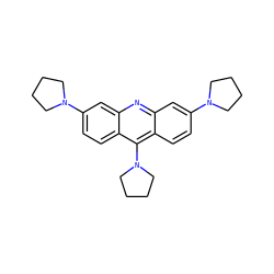 c1cc2c(N3CCCC3)c3ccc(N4CCCC4)cc3nc2cc1N1CCCC1 ZINC000028386005