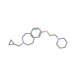 c1cc2c(cc1OCCN1CCCCC1)CCN(CC1CC1)CC2 ZINC000103246027