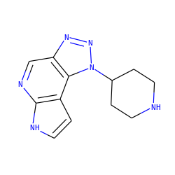 c1cc2c(ncc3nnn(C4CCNCC4)c32)[nH]1 ZINC000096271456
